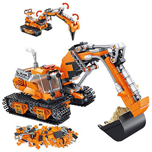 Details about   High-Tech City Engineering Vehicles Truck Building Blocks Bricks Kids Toys  RC